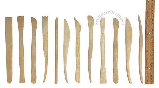 8" Boxwood Modeling Tools, Set of 12